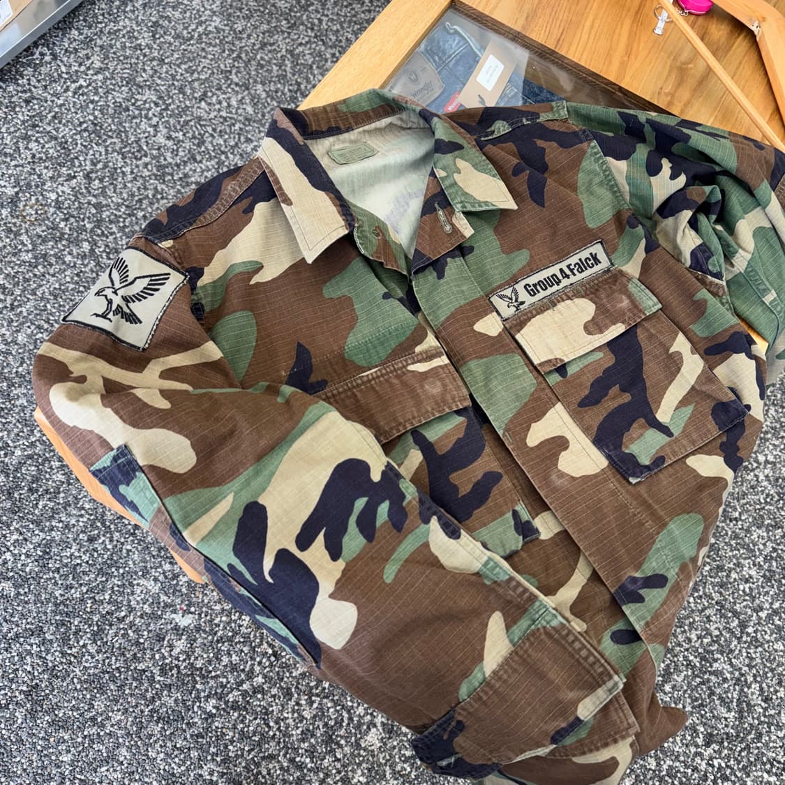 US Army 미군 우드랜드 카모 셔츠 자켓 (S) 상품이미지1