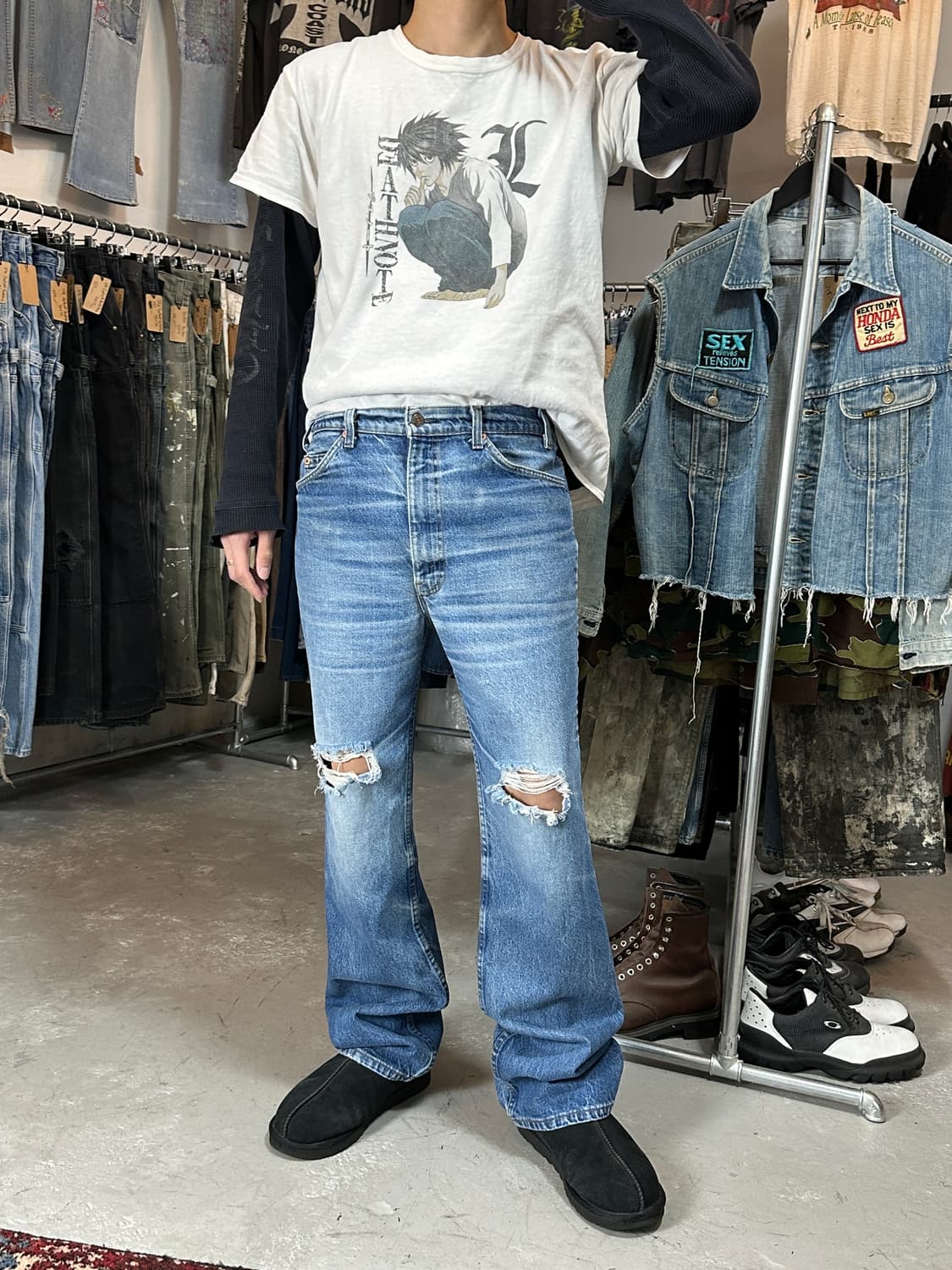 90's USA Made 빈티지 리바이스 517 오렌지탭 부츠컷 상품이미지2