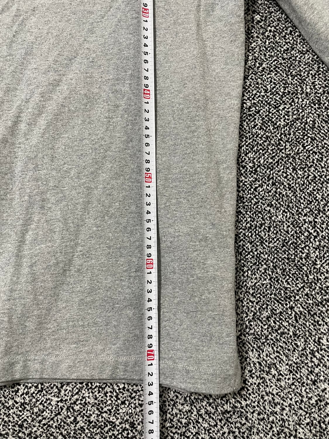 빈티지9. 폴로랄프로렌 그레이 럭비 셔츠 슬리브 상품이미지5
