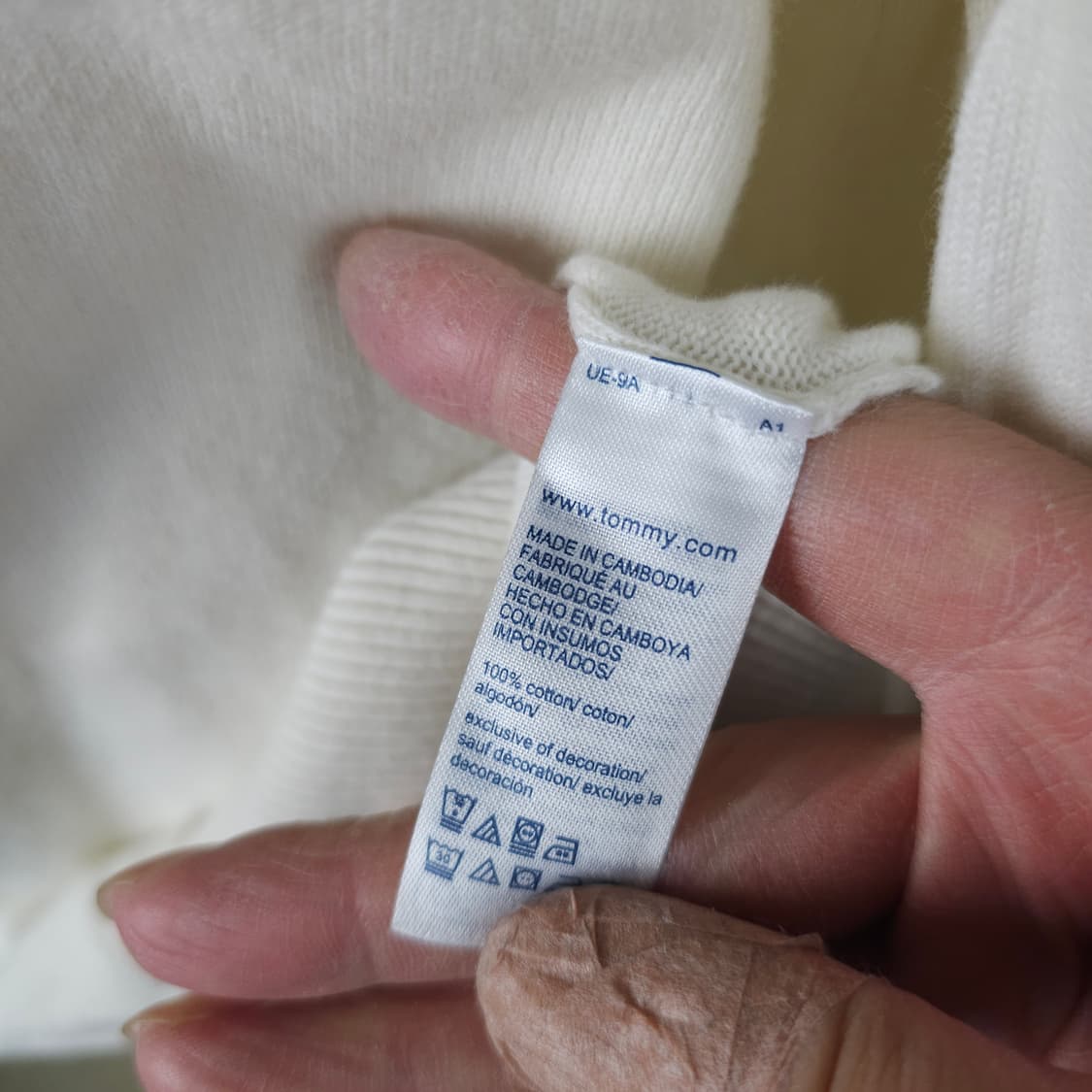 타미힐피거 반집업 니트티 남자100사이즈  상품이미지5