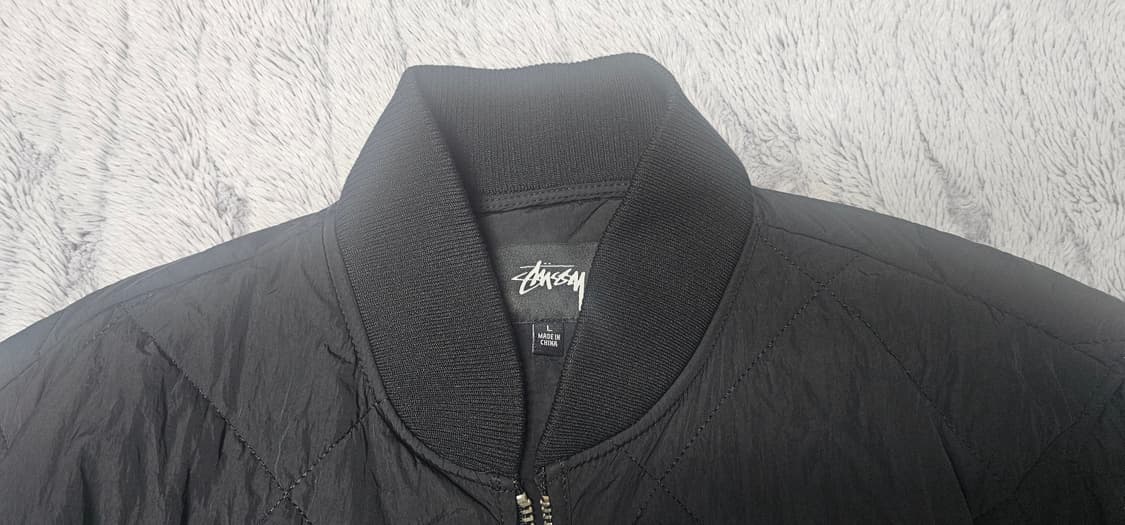 스투시 다이스 퀼티드 라이너 자켓 블랙 L 판매 상품이미지3