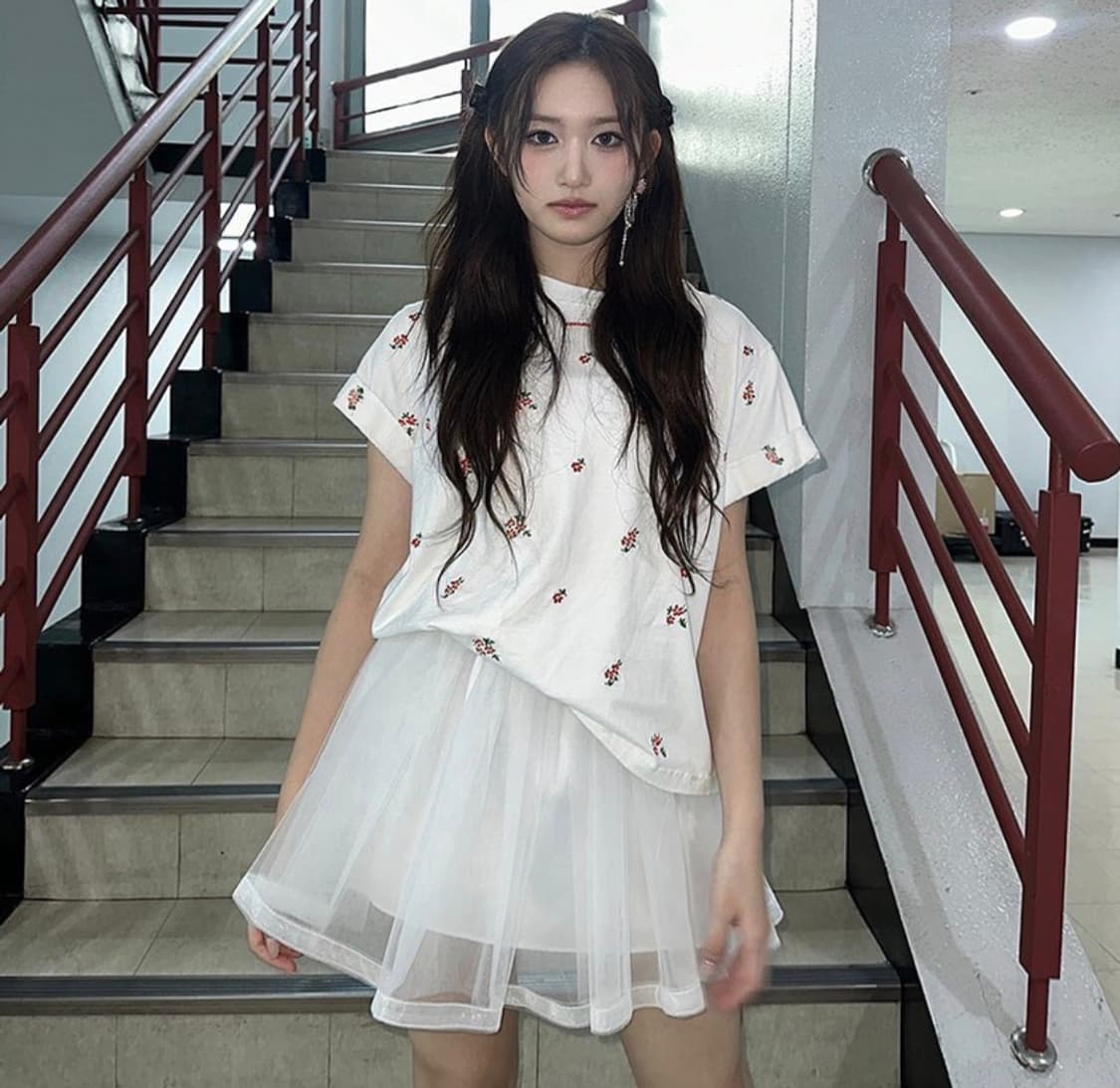 더티스 thstis tulle 레이어드 샤스커트 상품이미지4