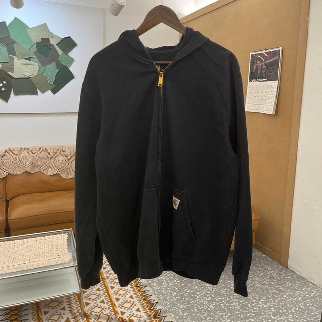 칼하트 빈티지 모던 캐주얼 약기모 후드집업 L C10570 상품이미지3