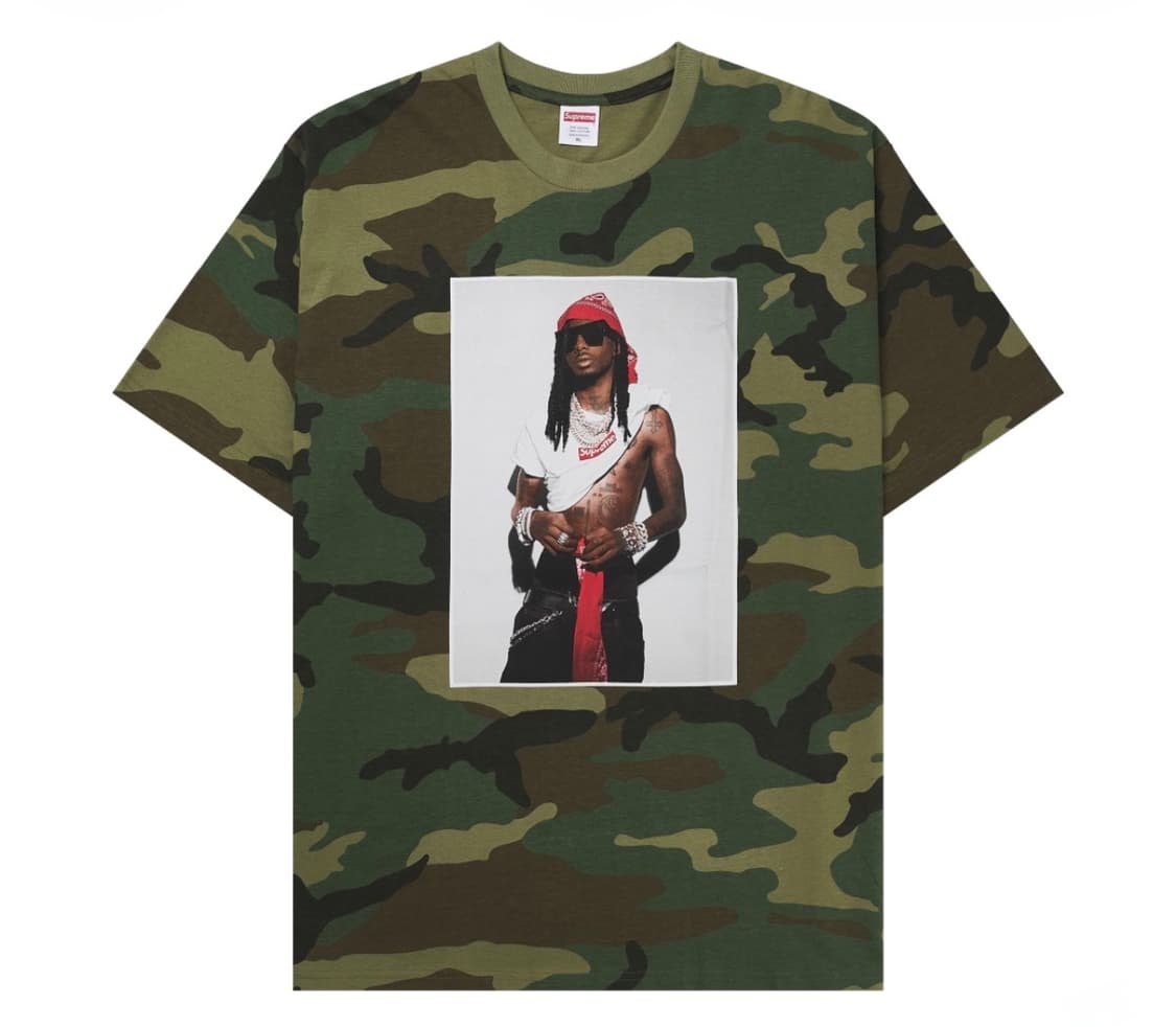Playboi Carti T-Shirt Woodland Camo 상품이미지1