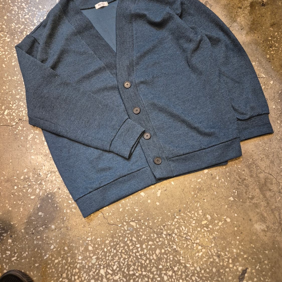 FREE(착샷잇음) 청록 니트가디건 상품이미지5