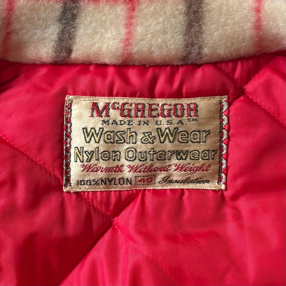 [40] 50s USA McGREGOR 헤비 나일론 카 코트 상품이미지8