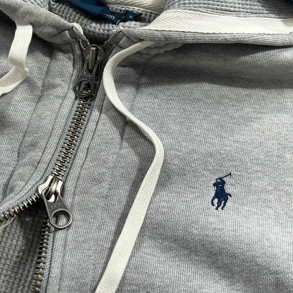 폴로 랄프로렌 오버핏 미니멀 써멀 투웨이 후드집업 상품이미지4