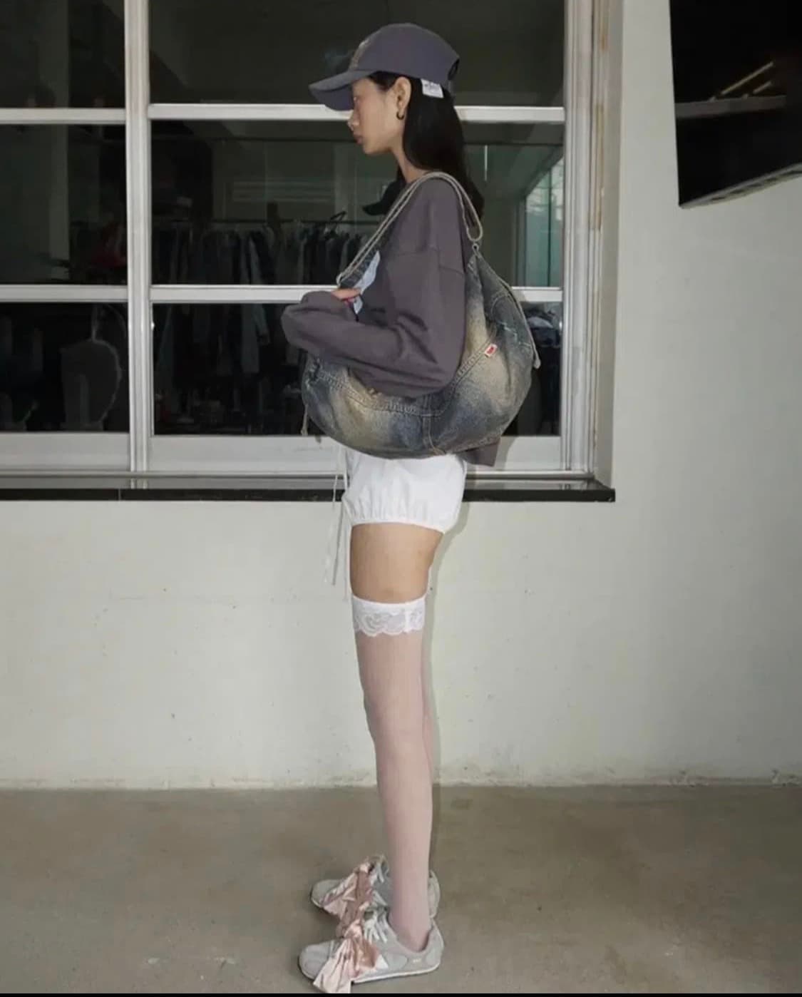 워시드 데님 더플백 빈티지 틴트 상품이미지2