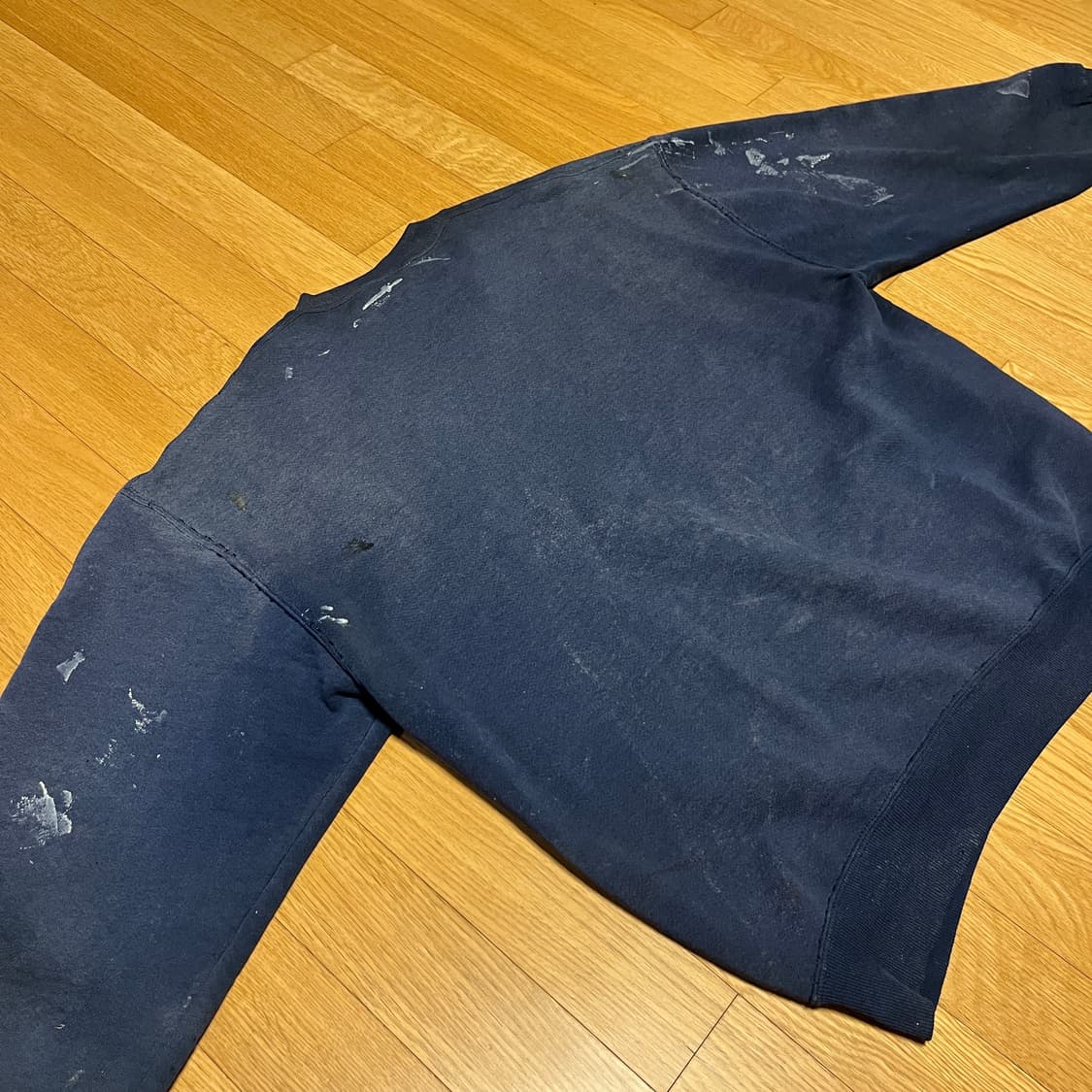 [XL] 90s USA 빈티지 러셀 크루넥 네이비 상품이미지3