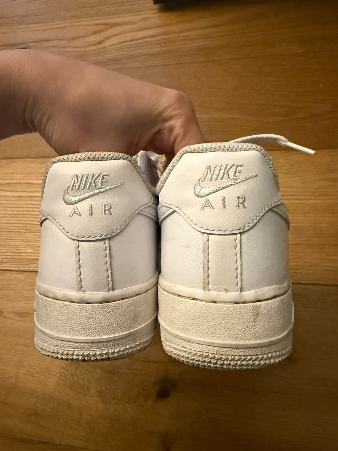 나이키 에어포스1 올백 흰색 운동화 us7.5 상품이미지4