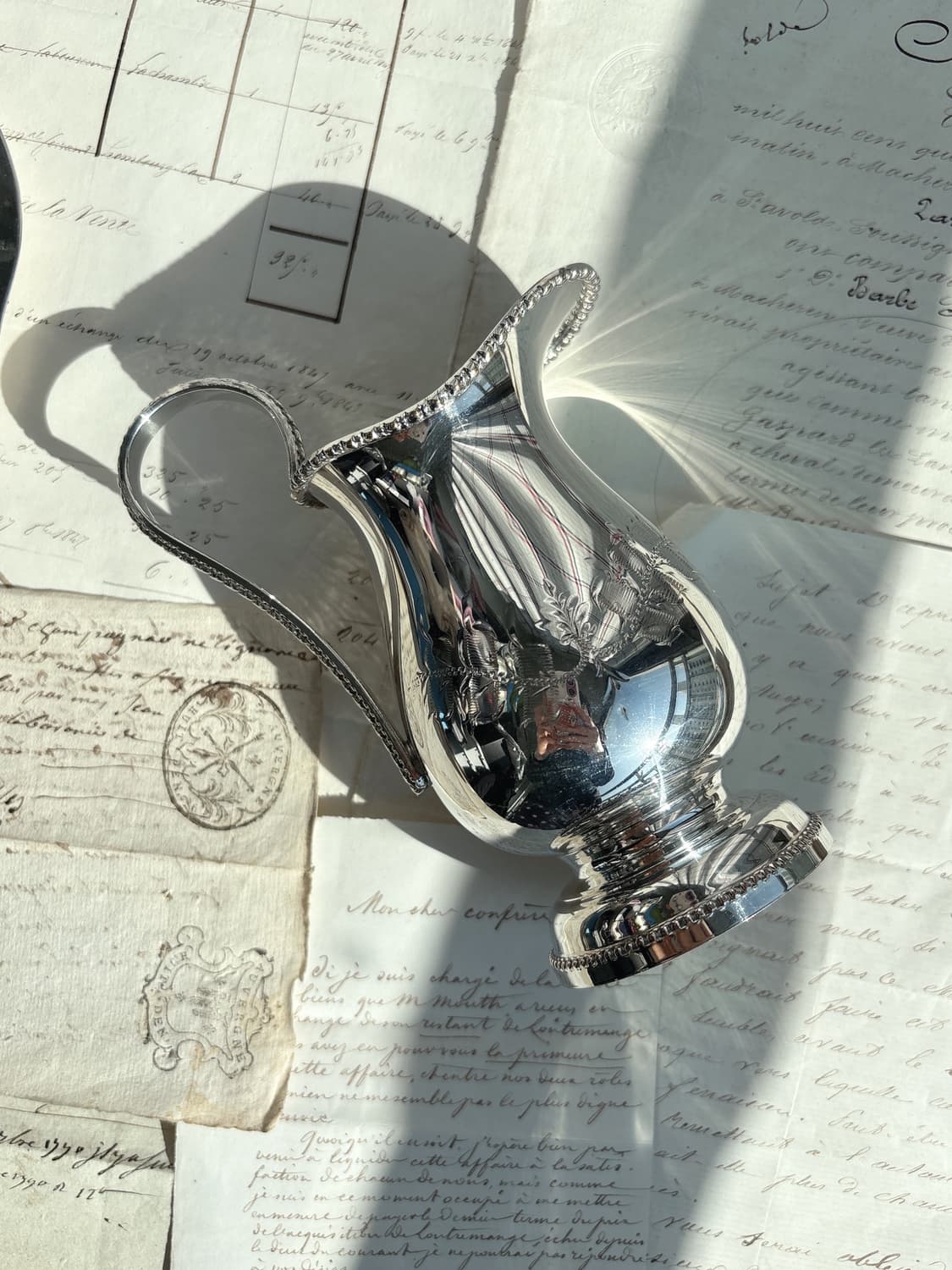 1940s 영국 빈티지 실버플레이트 크리머 저그 상품이미지2