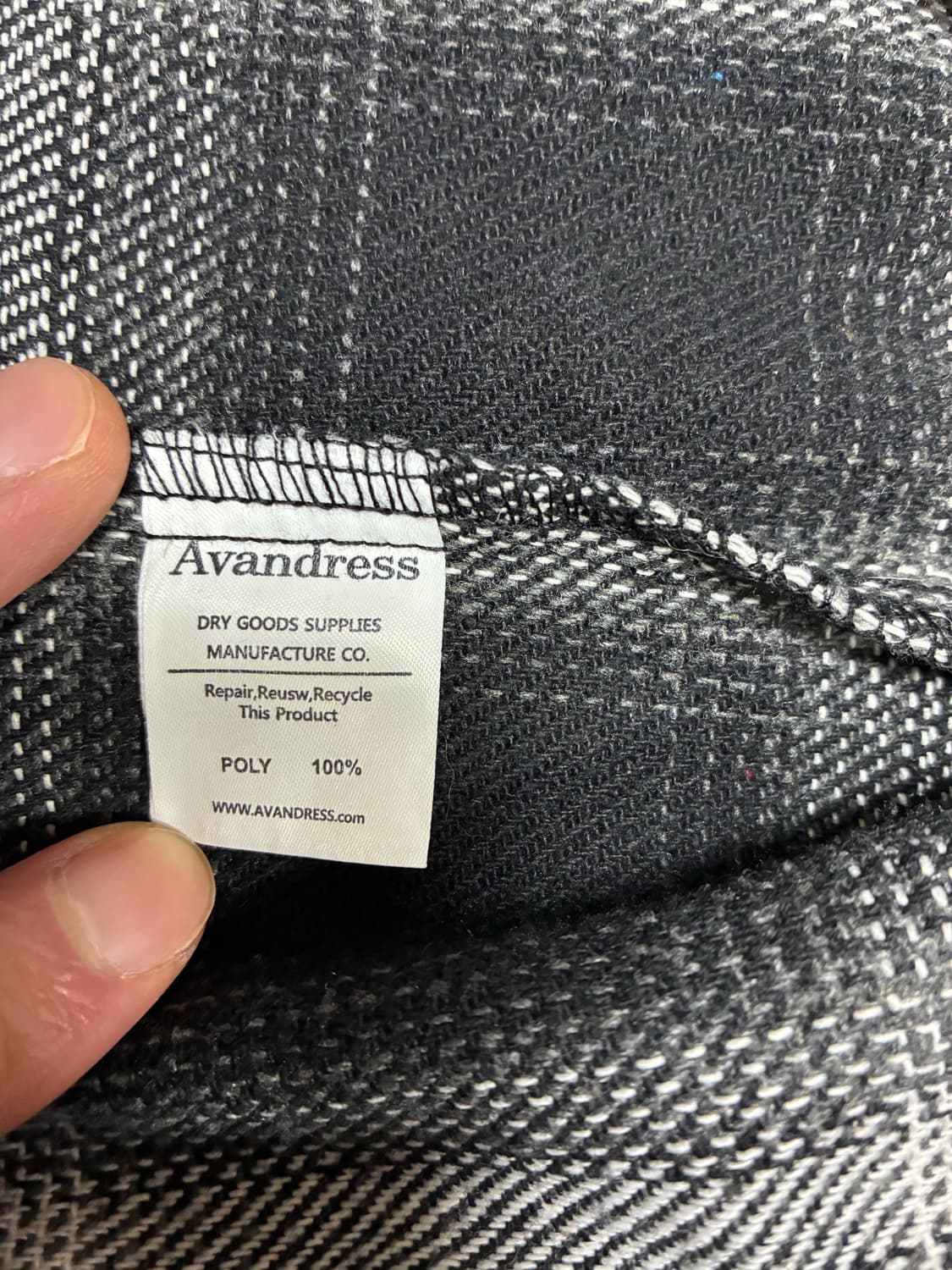 AVAN DRESS 체크 셔츠 상품이미지5