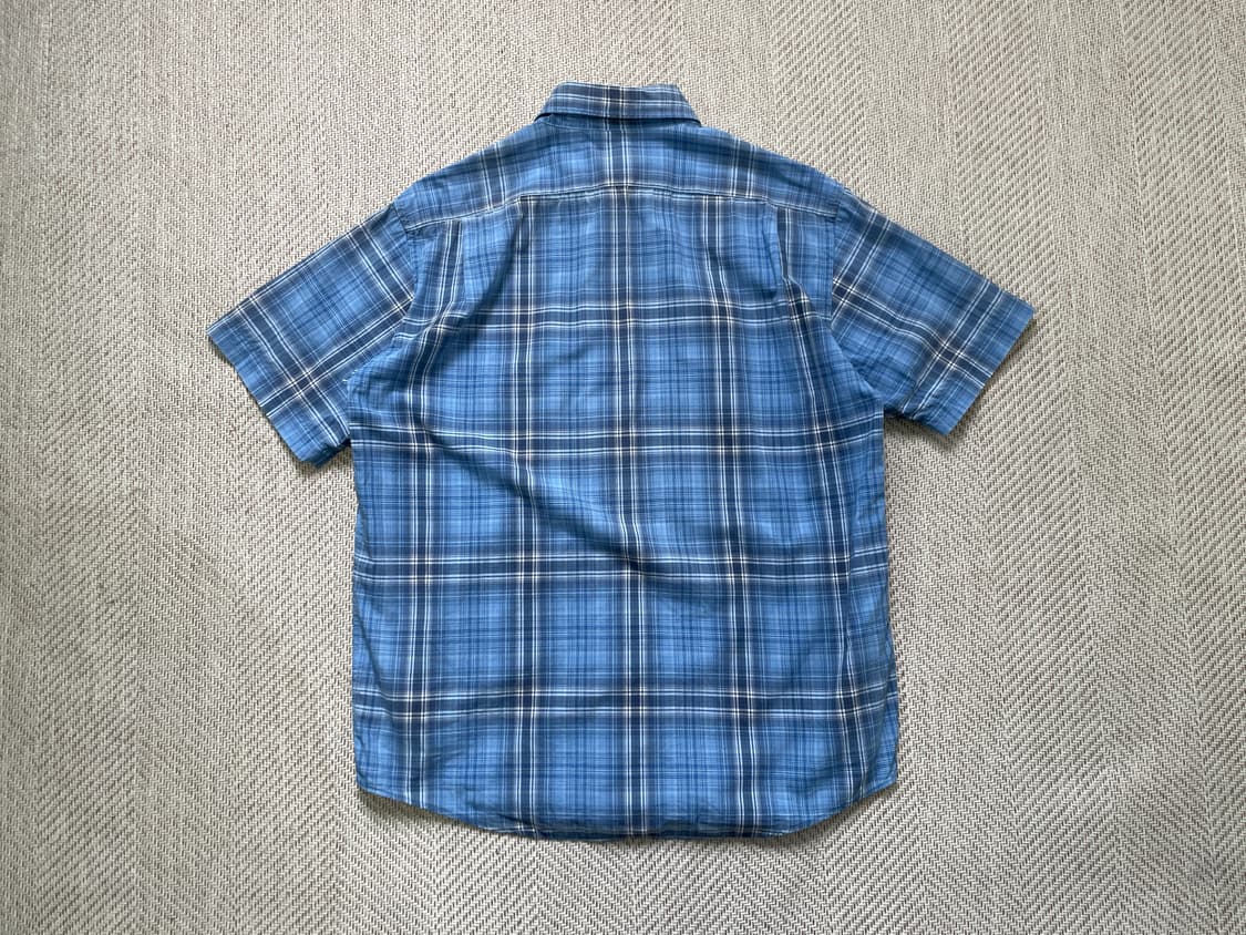 라코스테 스카이블루 체크 반팔셔츠  J04112 상품이미지6