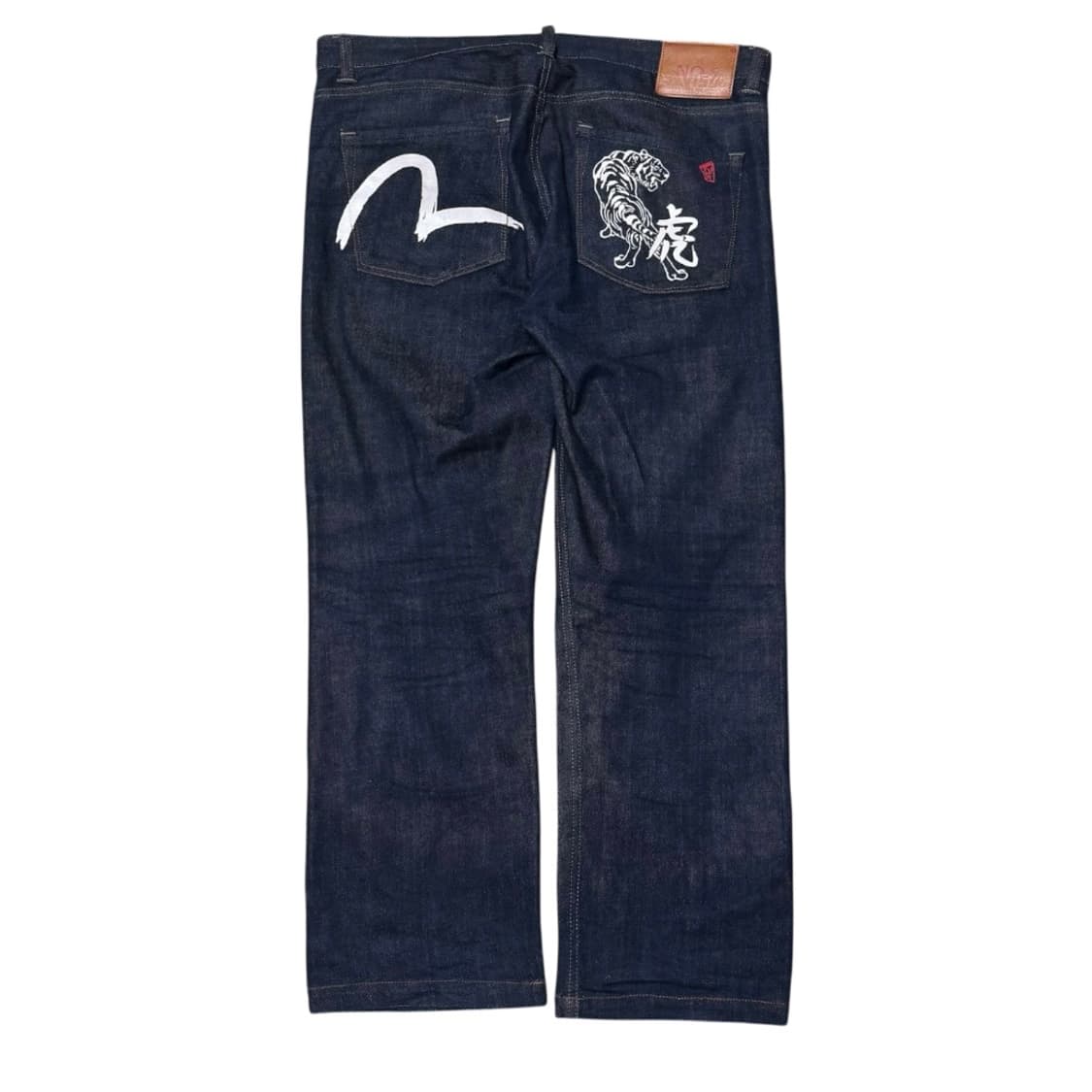에비수 오리엔탈 호랑이 프린팅 데님팬츠 상품이미지5