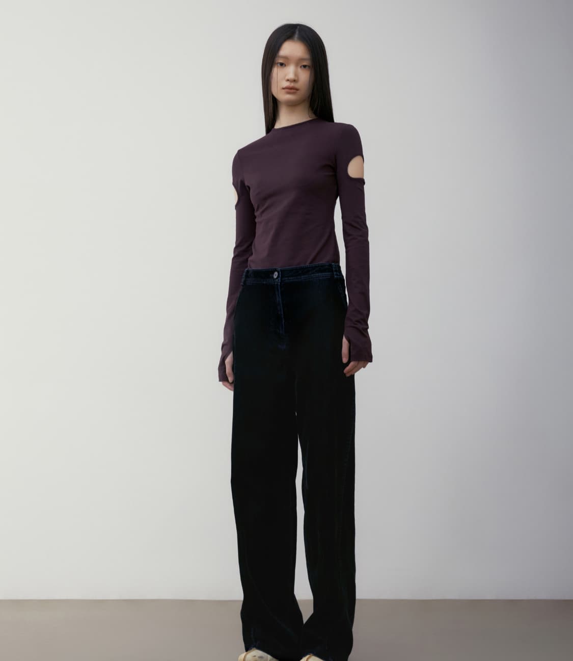  Lowclassic SLEEVE HOLE T-SHIRT_PURPLE 상품이미지4