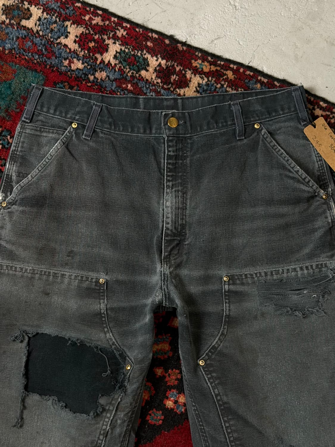 00's USA Made 칼하트 B01 더블니 블랙 칼하트 썩블니 좀비 상품이미지5