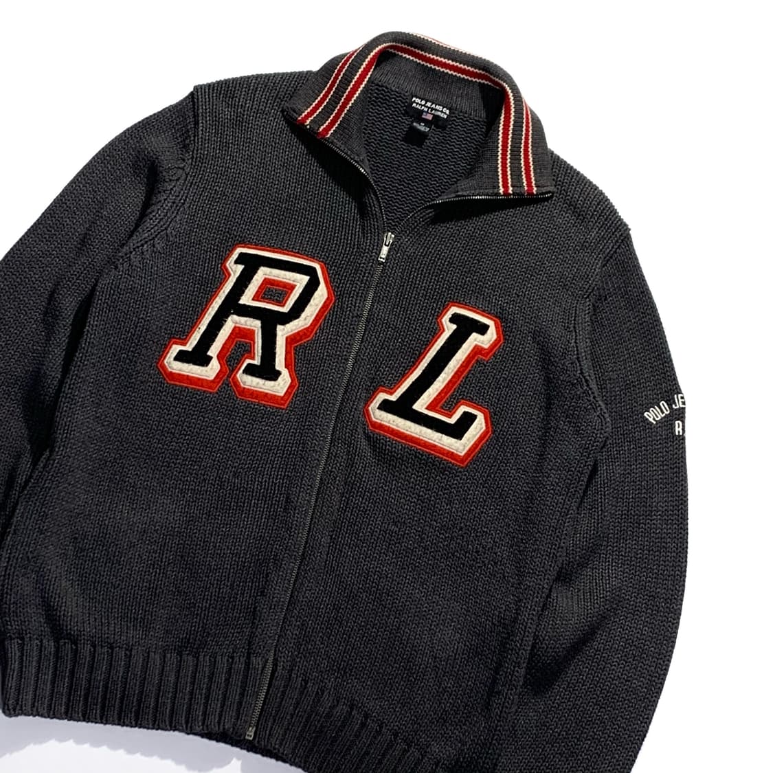 폴로 진스 코튼 니트 집업 상품이미지2