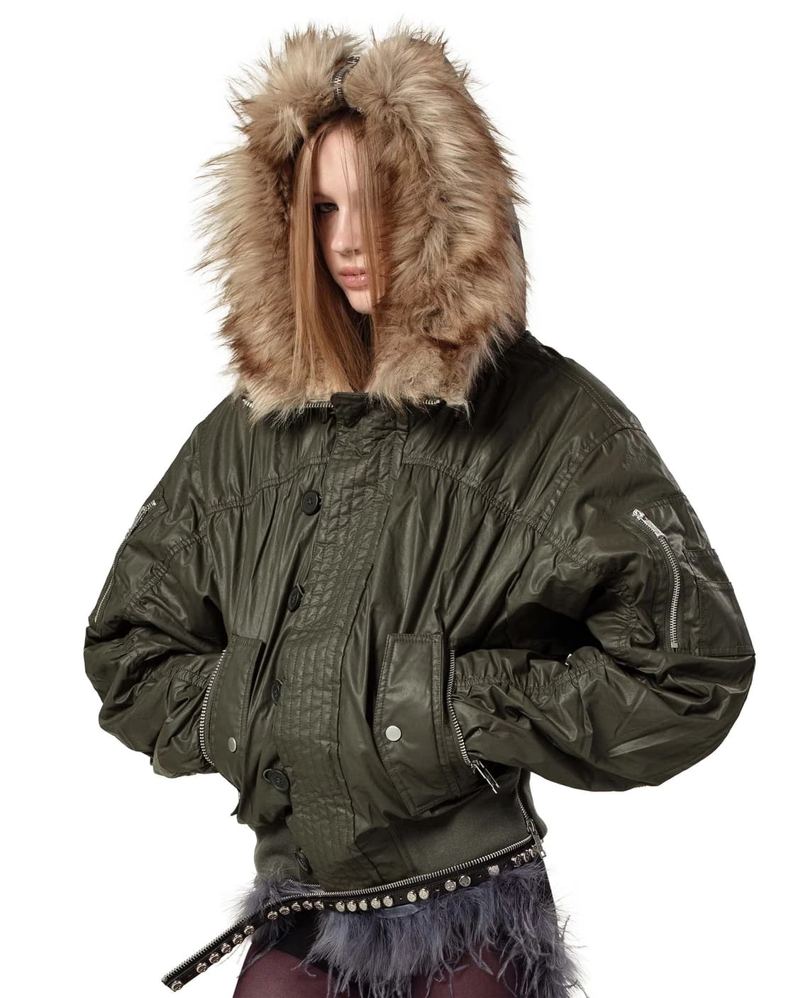 racer GREEN WAXED AVIATOR BOMBER 상품이미지1