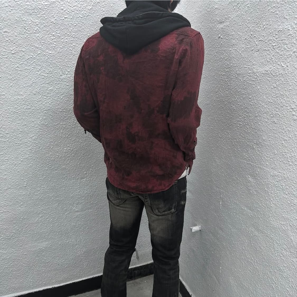 In the attic bleach burgundy jacket 상품이미지7
