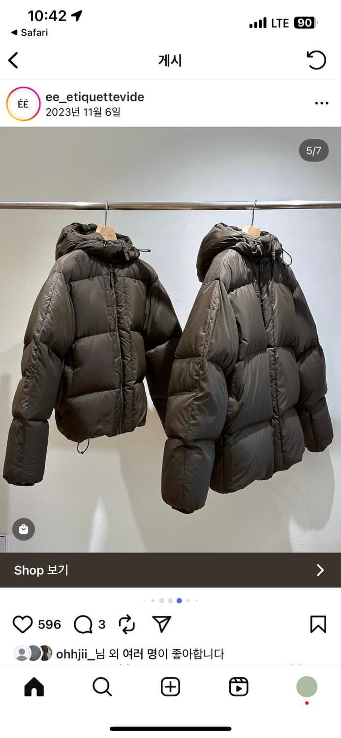 ee 패딩 womens down parka [s] 상품이미지1