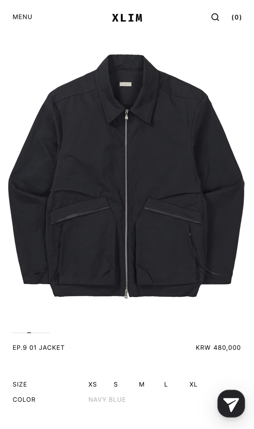 Xlim ep9 01 자켓 네이비 블루 상품이미지1