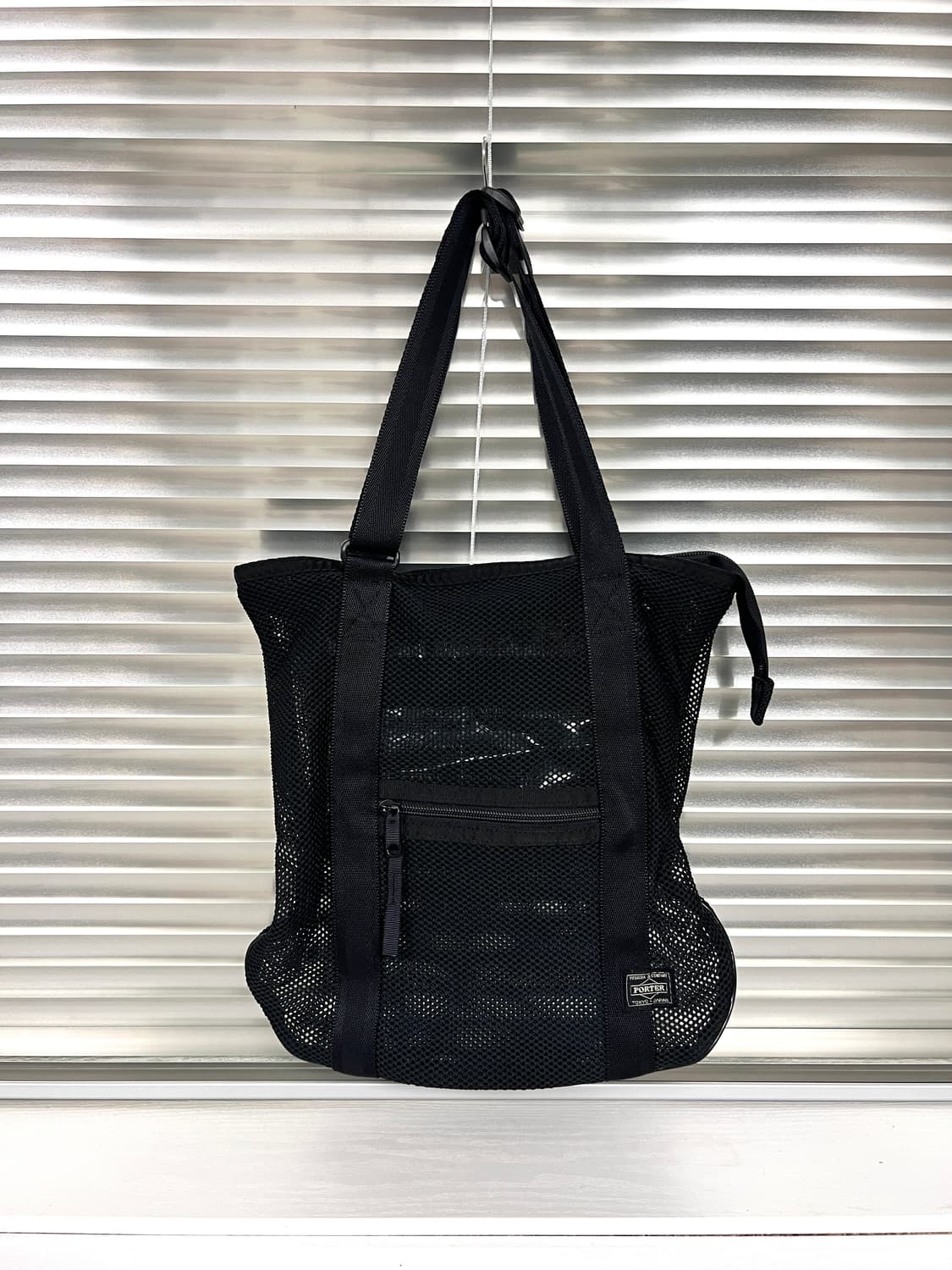 PORTER-MESH SHOULDER TOTE BAG (Black) 상품이미지3