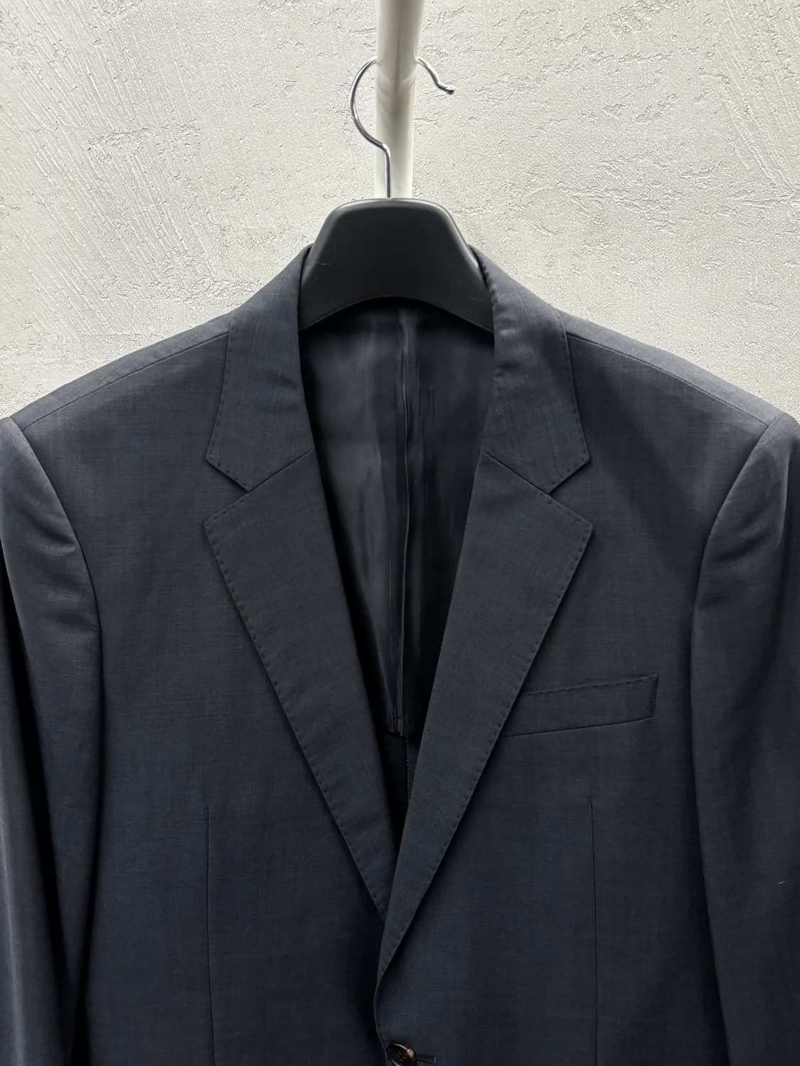 솔리드 남성용 네이비 정장 자켓 105 상품이미지3
