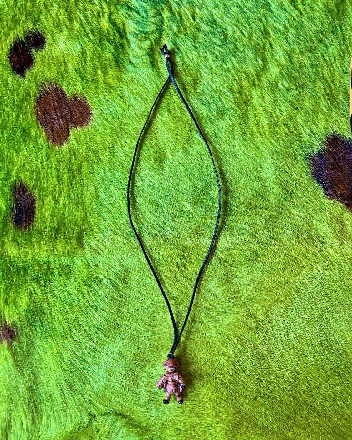 Indian Jewelry Vtg Leather Doll Necklace 상품이미지4