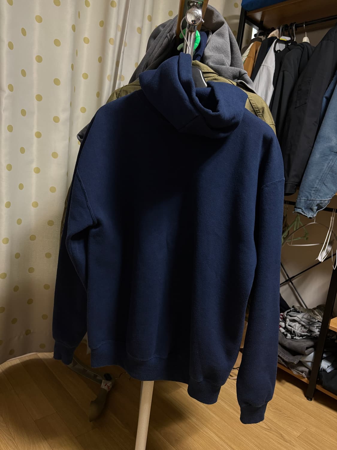 90s usa 러셀 후드 navy XL 상품이미지4