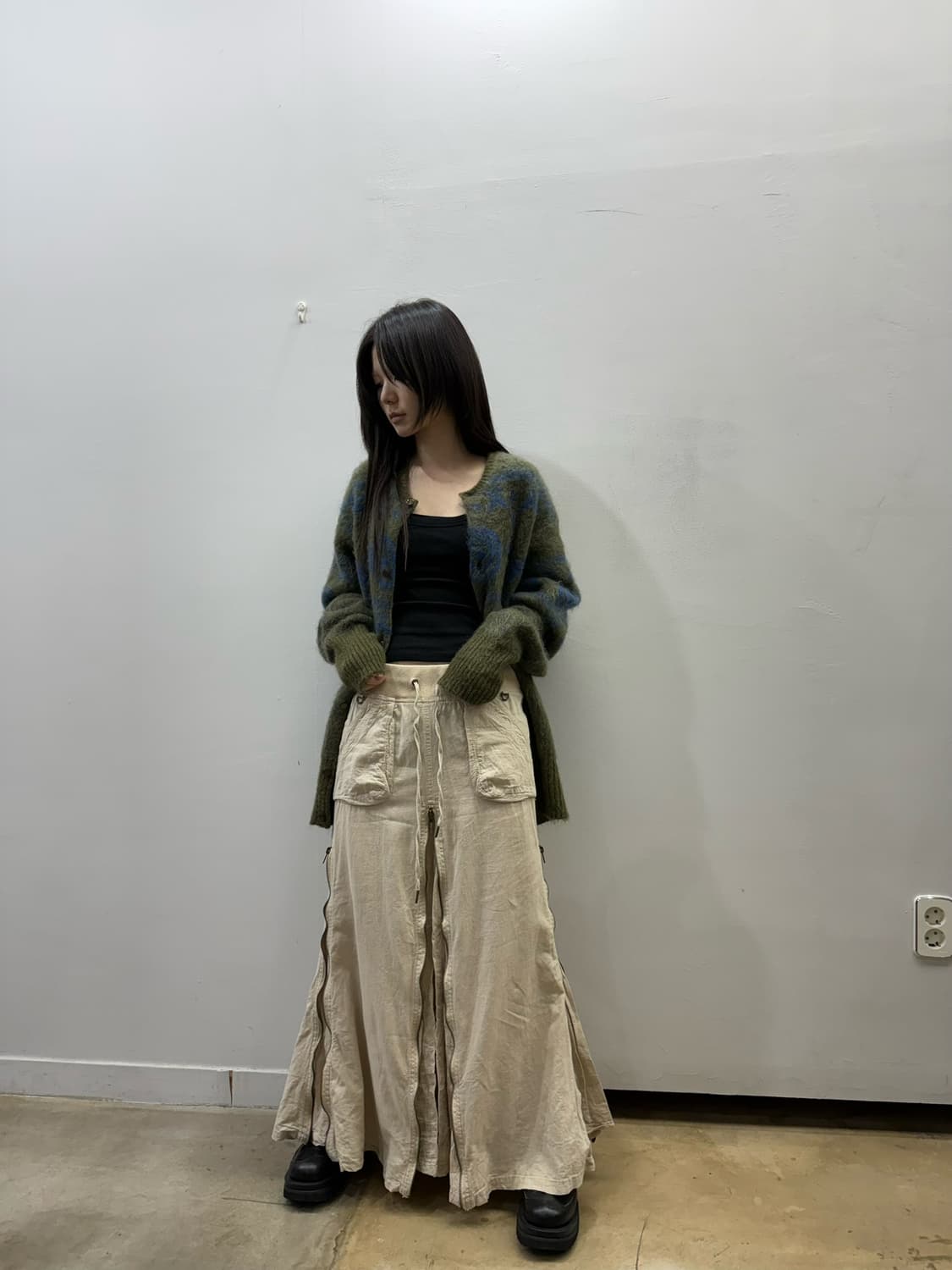 고아 멀티웨이 집업 롱 스커트 상품이미지2