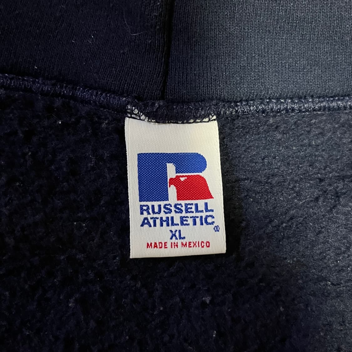 [XL] 90s 빈티지 러셀 네이비 후드집업 상품이미지3