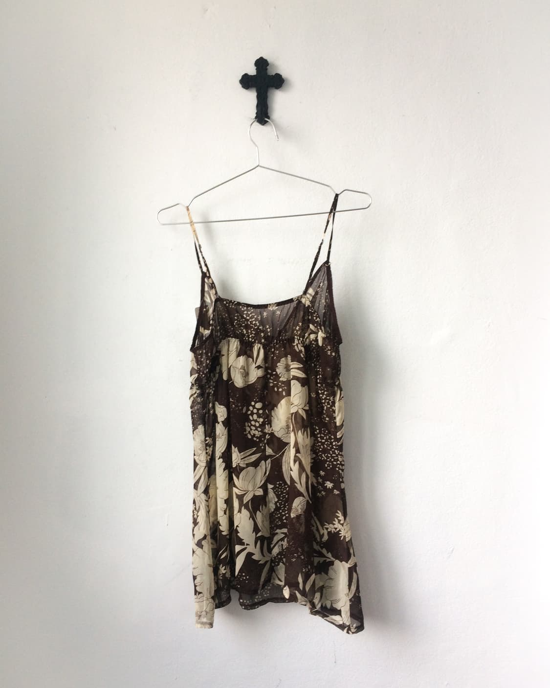 Pattern see through sleevelss 상품이미지3