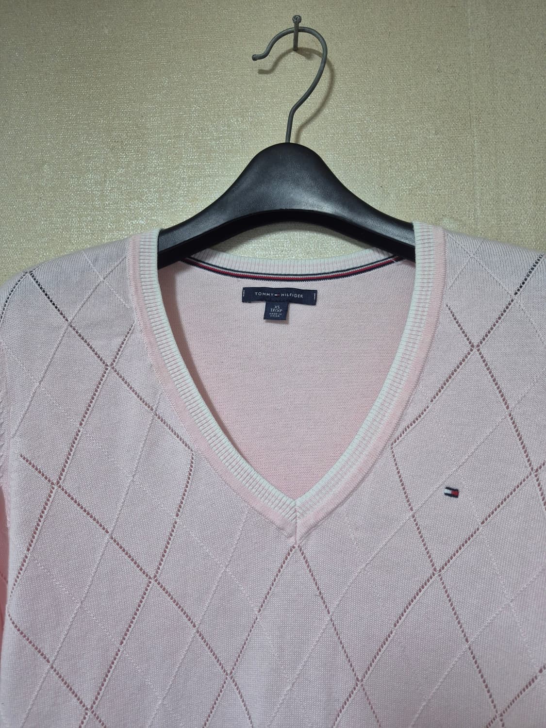 타미힐피거 브이넥 코튼니트 상품이미지2