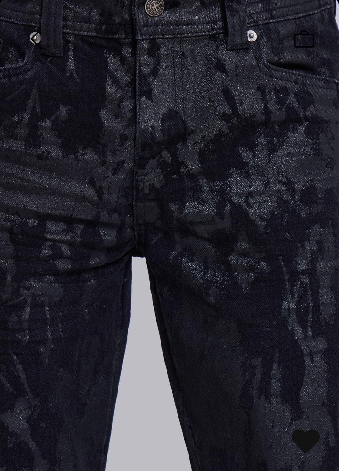 Jaded london Wax Coated Drift Jeans W28 상품이미지4