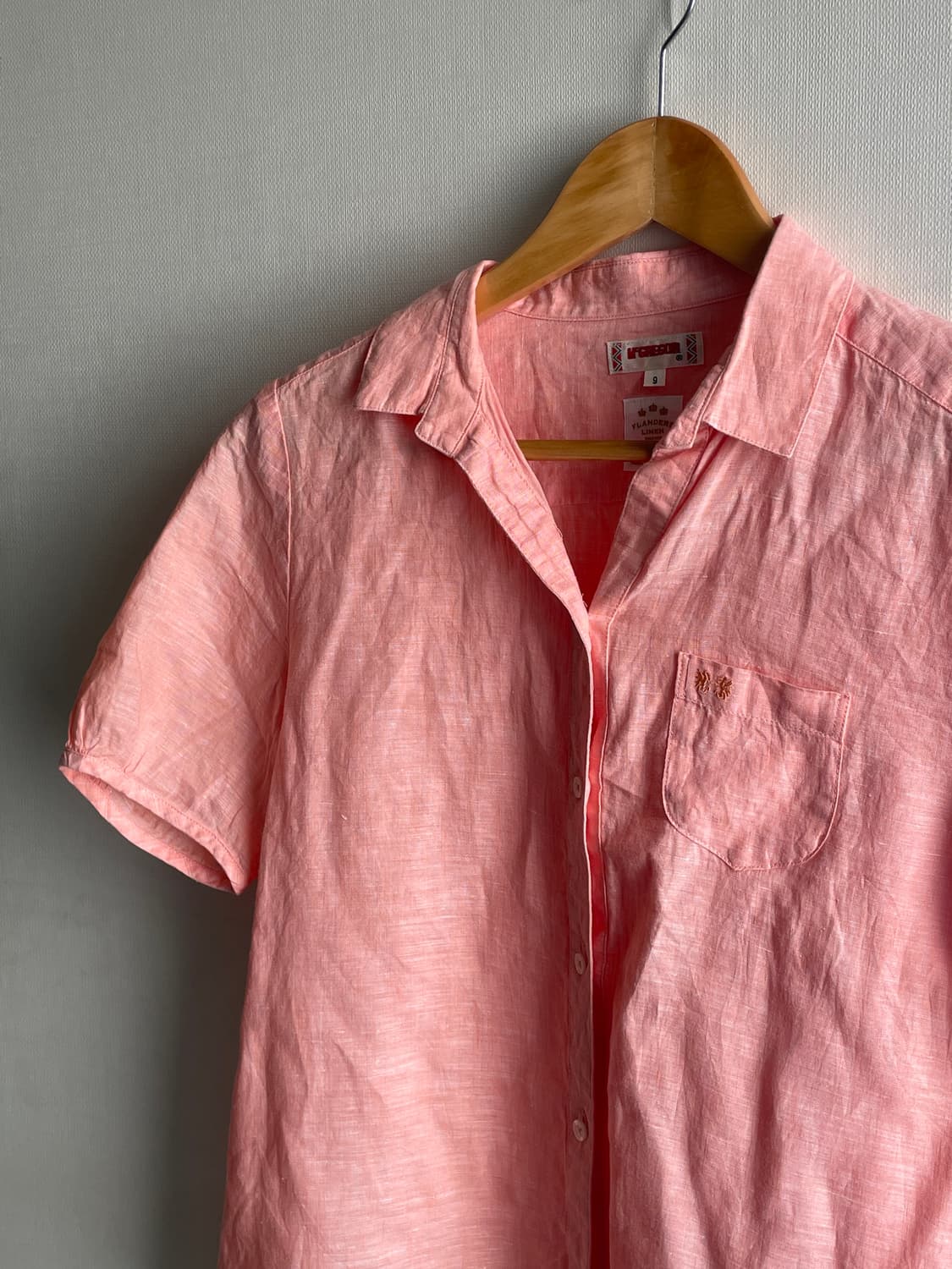 McGREGOR Linen half Shirt - pink 상품이미지4
