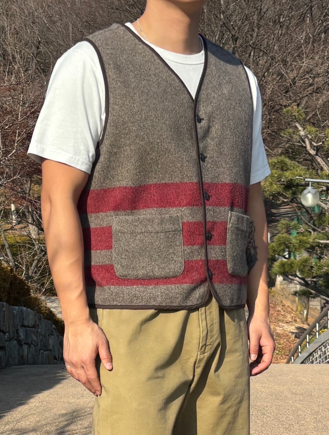 갭 펠트울 베스트 XL 상품이미지4