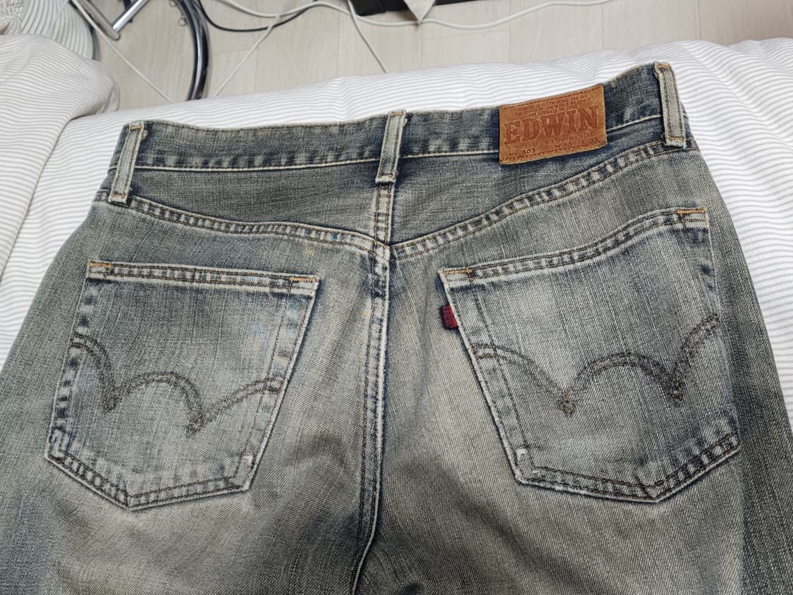 edwin sand washing distressed 503 jeans 상품이미지4
