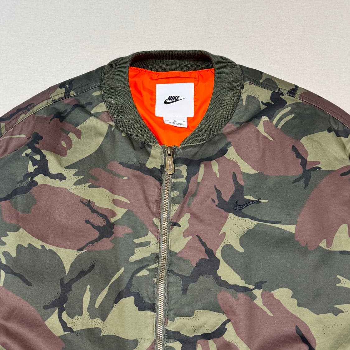 XL) 나이키 카모 우븐 MA-1 플라이트 자켓 항공점퍼 상품이미지2
