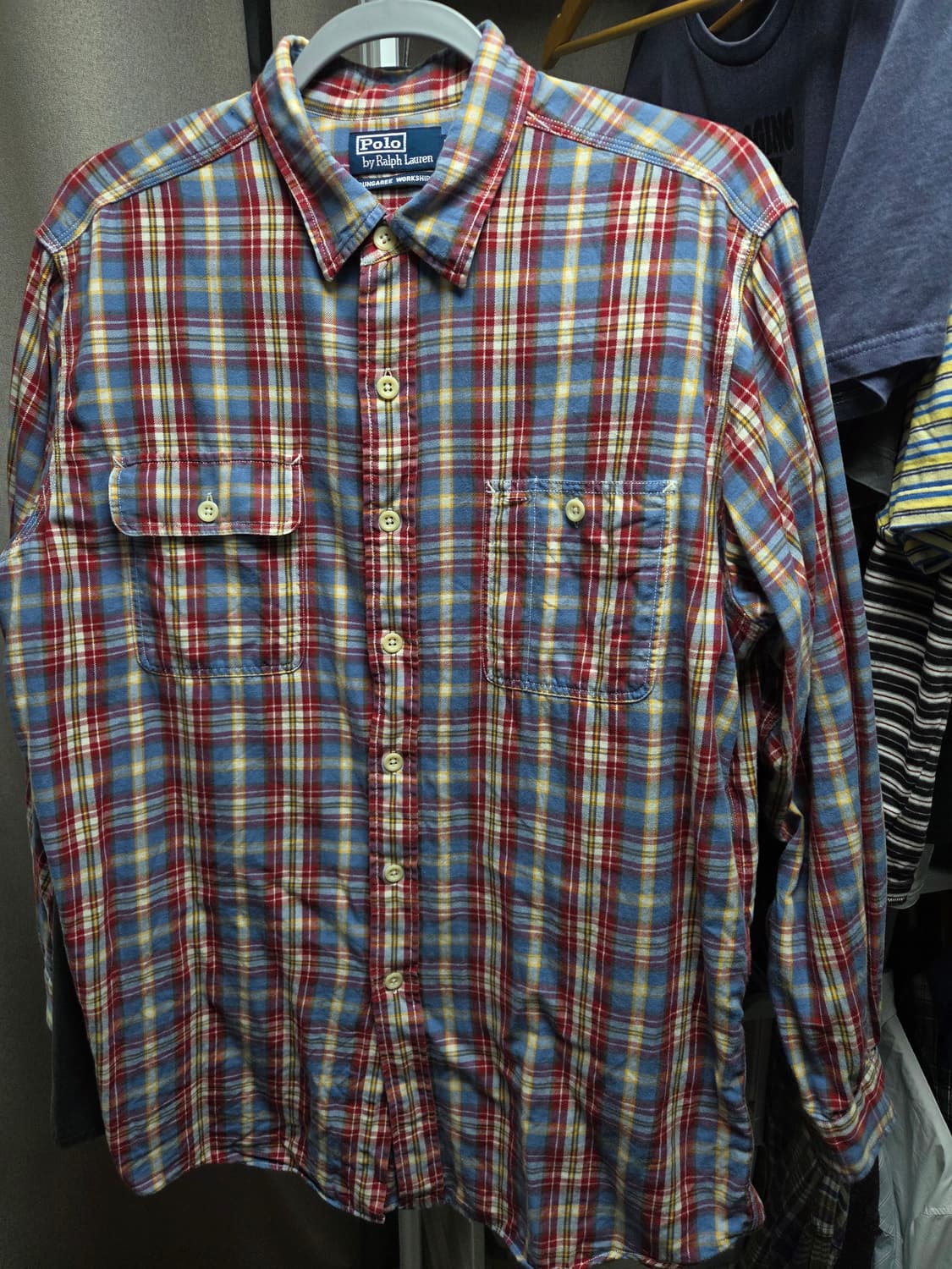 폴로 랄프로렌 덩가리 셔츠 l사이즈 상품이미지1