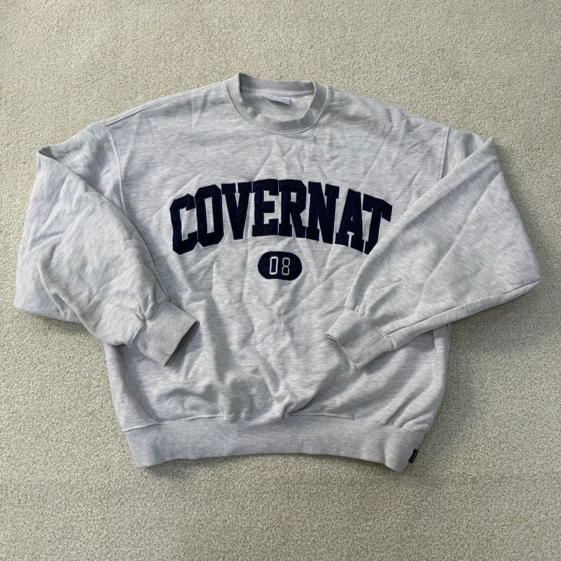 [M] 커버낫 레터링 로고 맨투맨 0105T1 상품이미지1