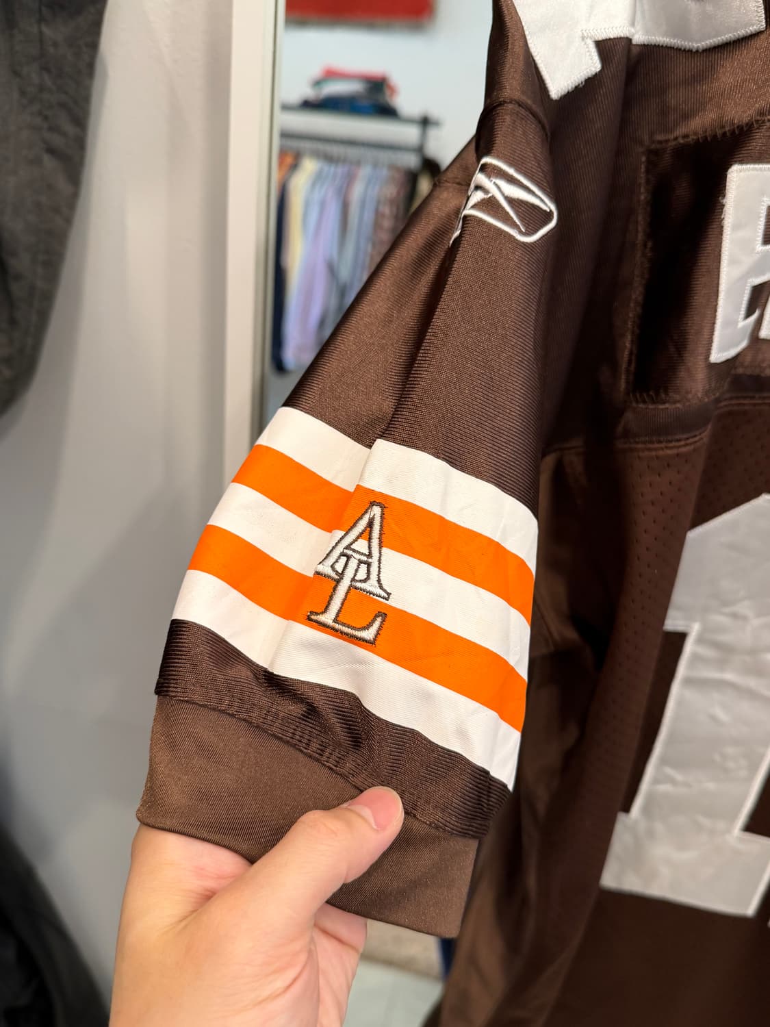 00s Reebok 리복 NFL 클리블랜드 브라운스 No.17 풋볼 저지 상품이미지4