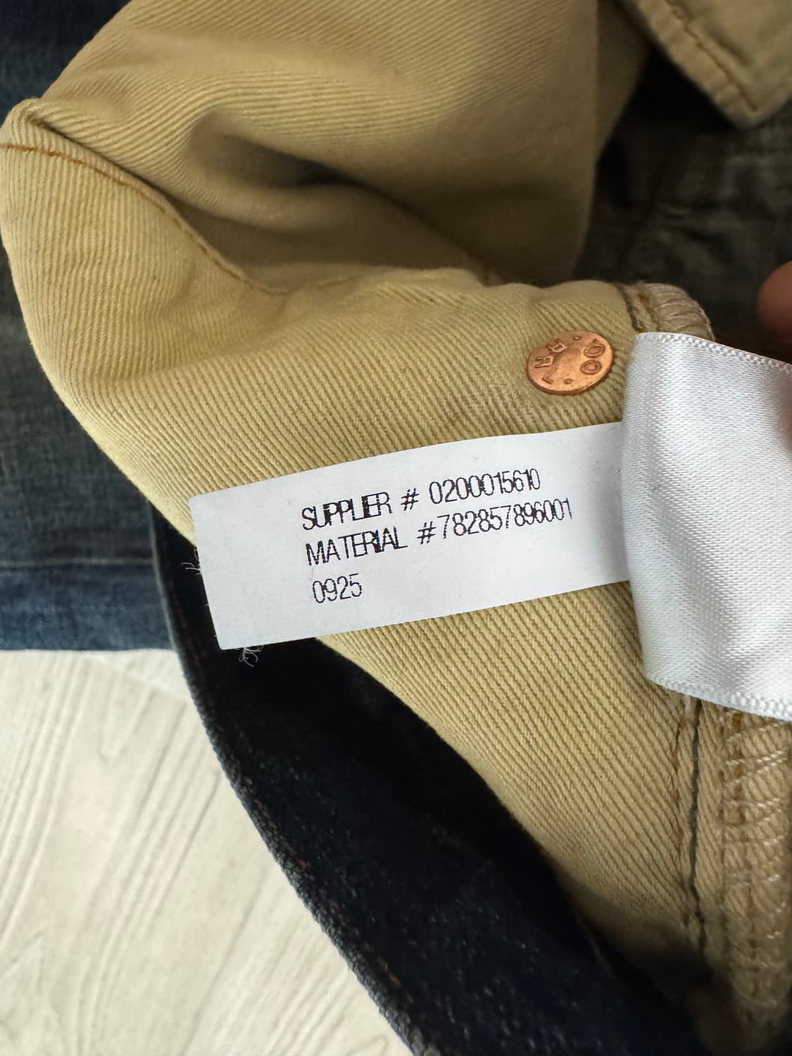 32/30 더블알엘 빈티지 5포켓 기빈스 /셀비지 데님 파이브포켓 기븐스 상품이미지6