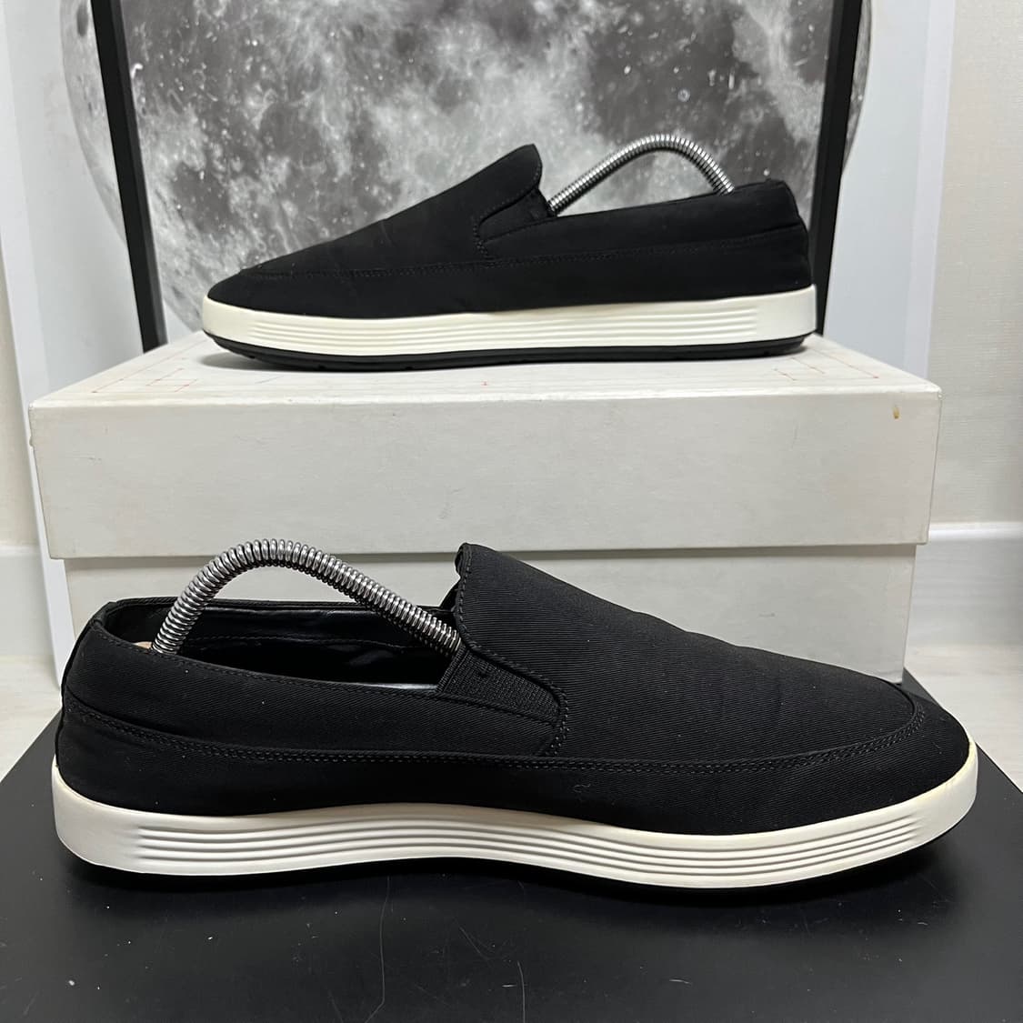 정품 9) 프라다 패브릭 로고 슬립온 스니커즈 275~280 상품이미지2