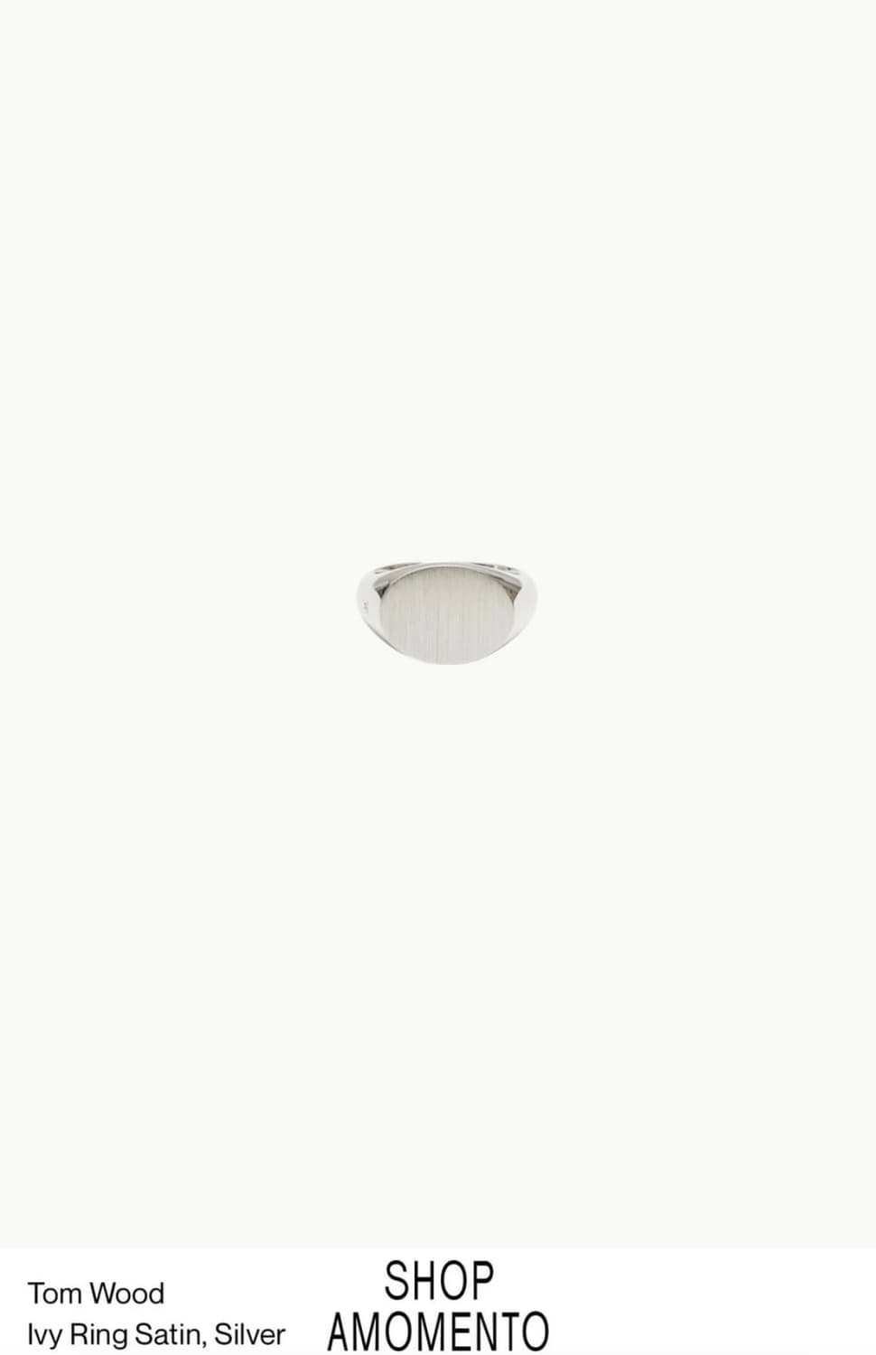 [Tom Wood] Ivy Ring Satin, 925 Silver 상품이미지1