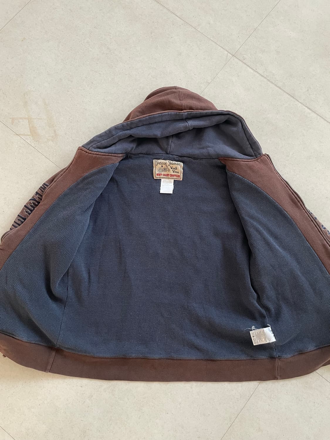 [L] 00's 웨스트 코스트 차퍼스 써멀 후드 브라운 상품이미지4