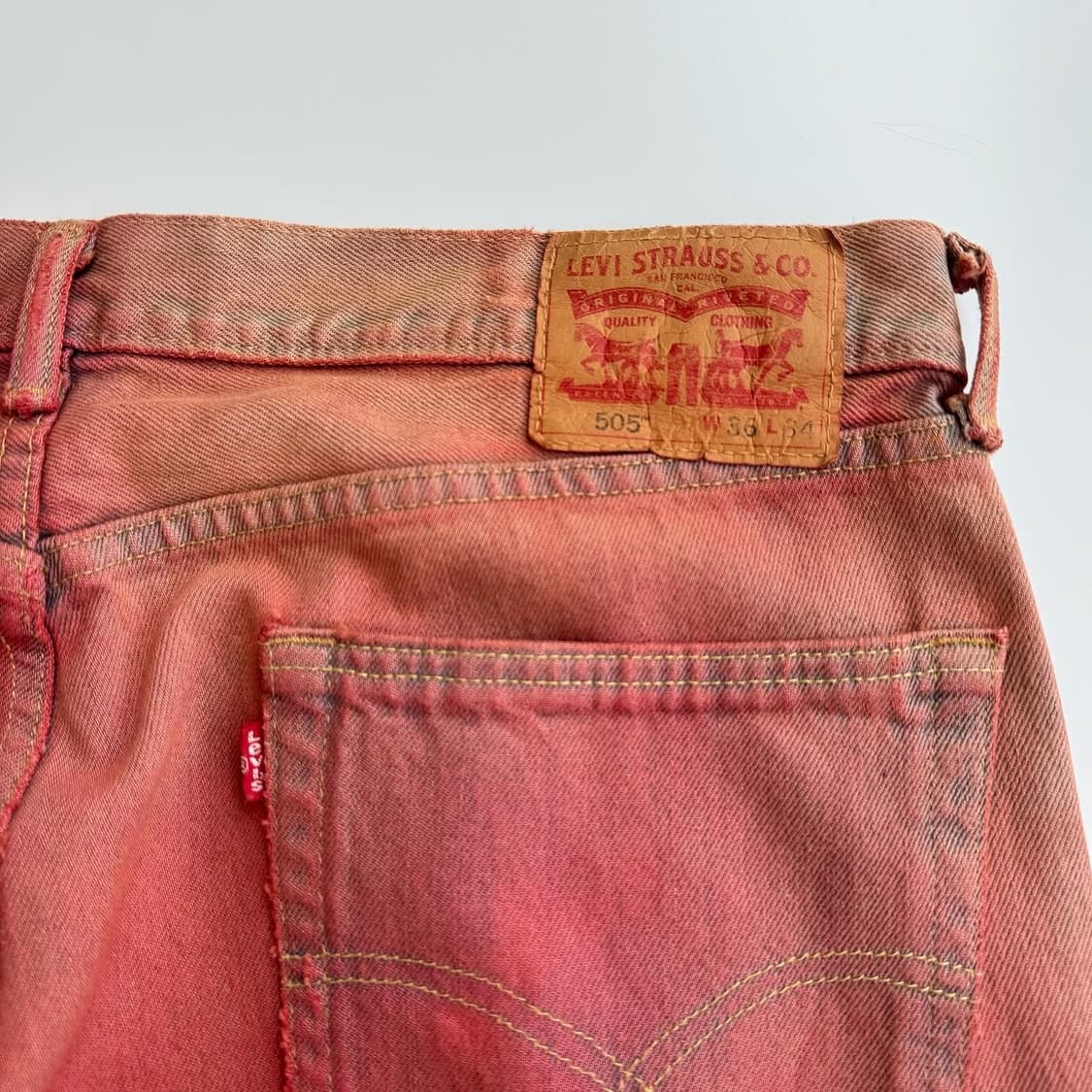 Levis 505  리바이스 505 워시드 데님팬츠 상품이미지6