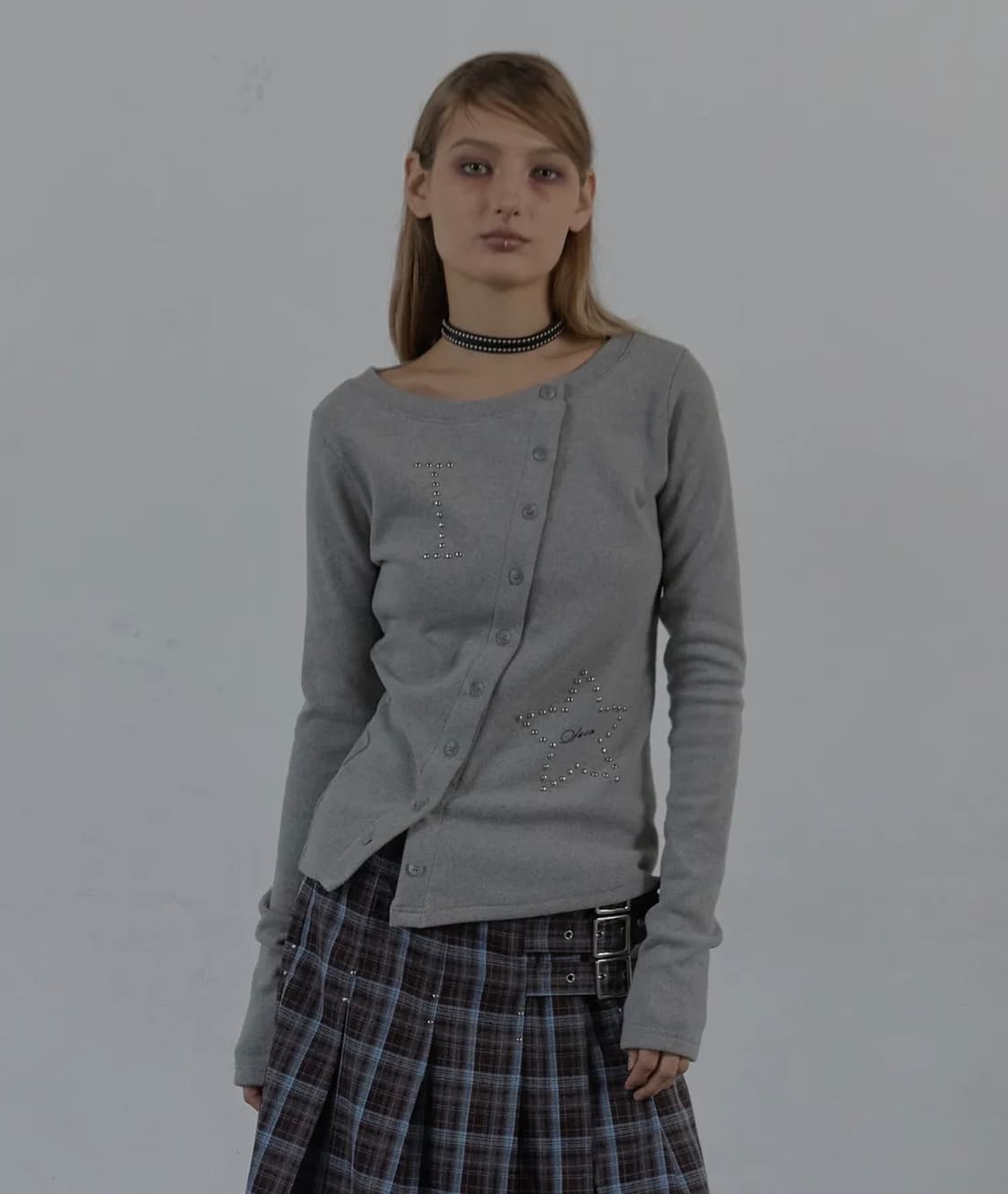 셋업이엑스이 가디건 상품이미지2