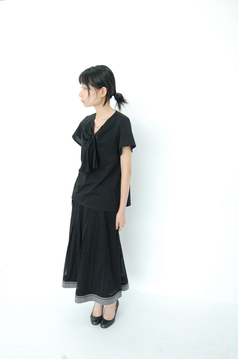 Hiroko bis mesh pleats Skirt 상품이미지2