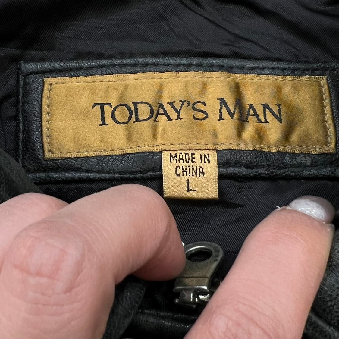 투데이즈맨 리얼 레더 봄버자켓 r2877 상품이미지5