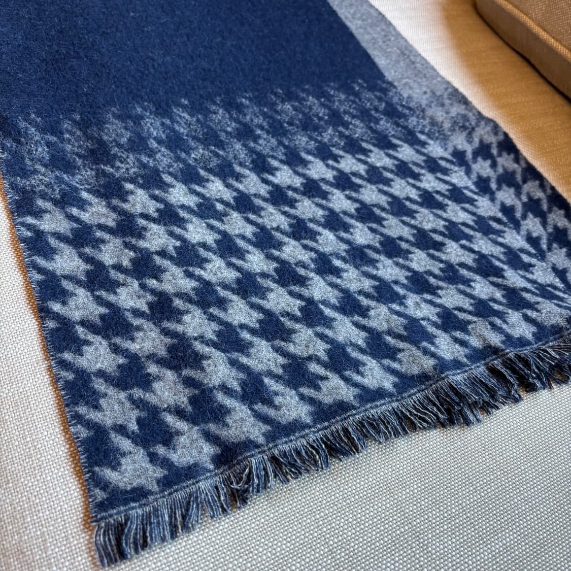 울 100% 리버시블 지도리체크 머플러 목도리 (남여공용) 상품이미지8